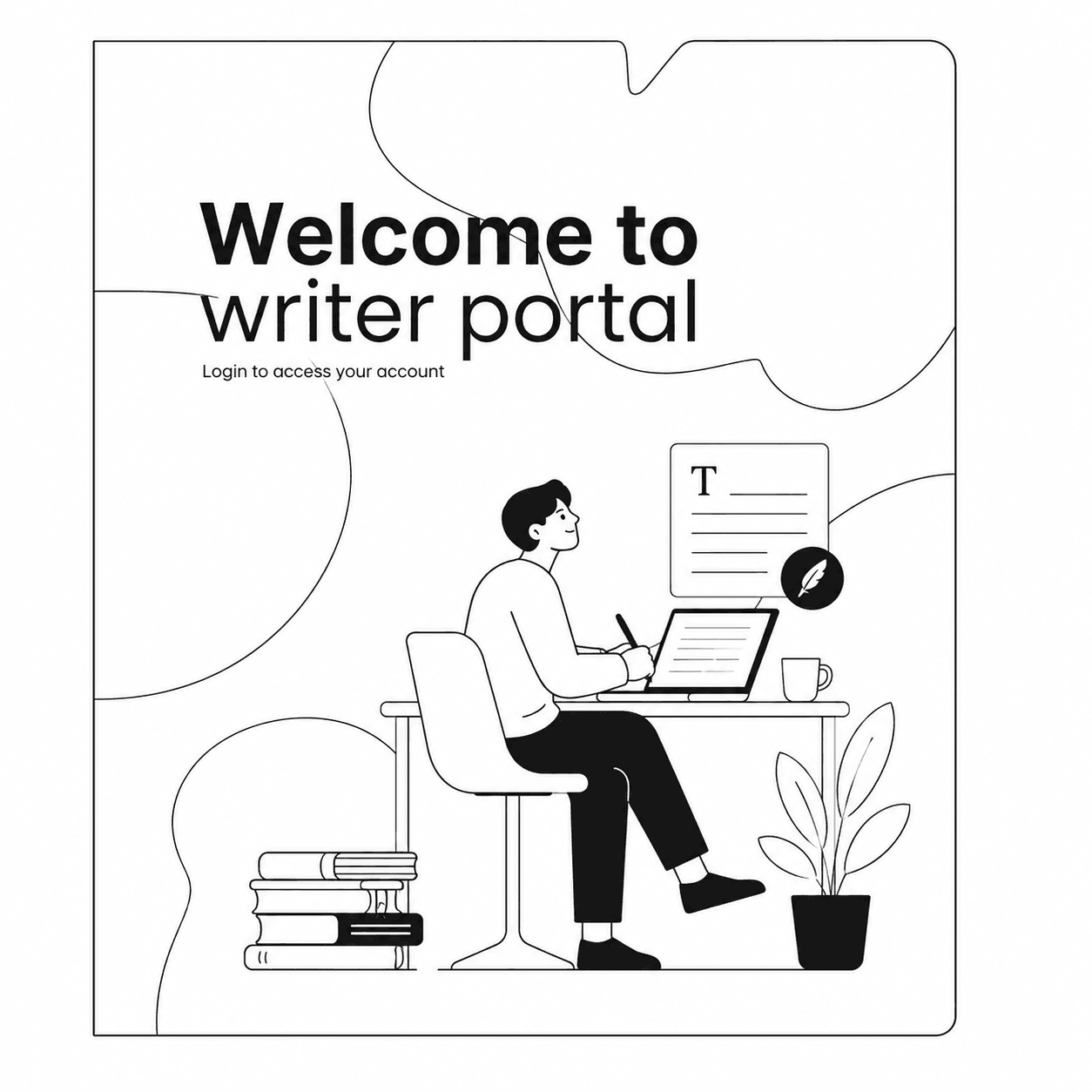Writer Portal Illustration